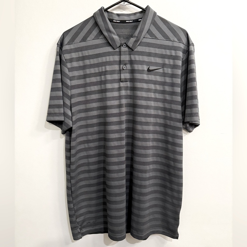 Nike - Dri-Fit Golf Polo - Gray - Large